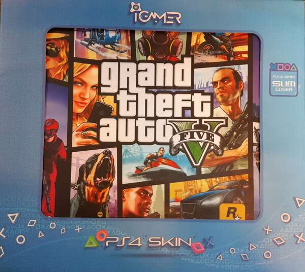 اسکین کنسول PS4 اسلیم طرح جی تی ای