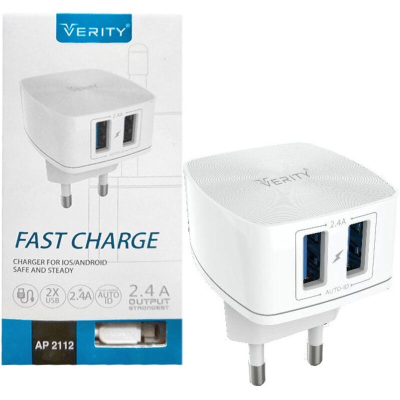 شارژر دیواری وریتی مدل AP2112 همراه با کابل شارژ Micro-Usb gallery0