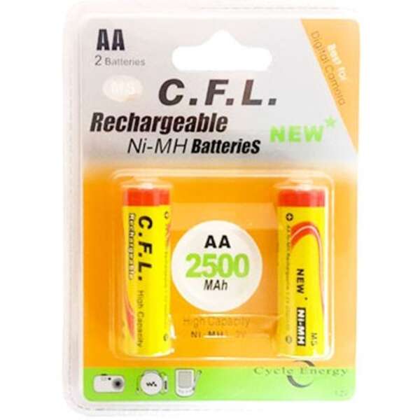 باطری قلمی شارژی CFL 2500Mah