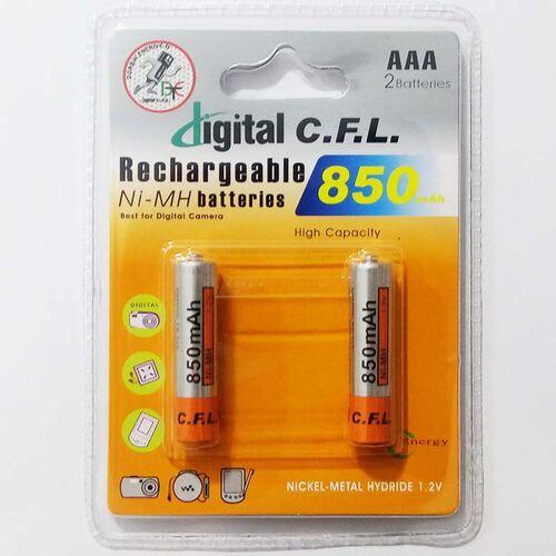 باطری نیم قلمی شارژی مدل CFL 850mah