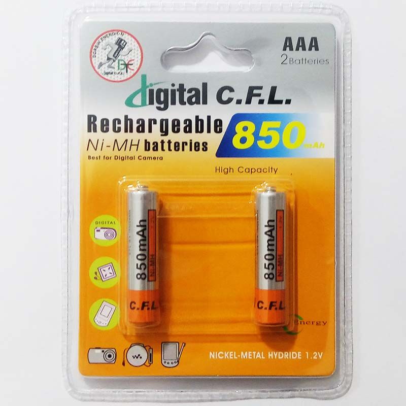 باطری نیم قلمی شارژی مدل CFL 850mah gallery0