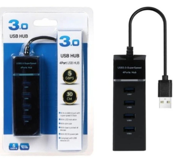 هاب 4 پورت USB 3.0 مدل HUB 4 Port USB 3.0 Rohs 306