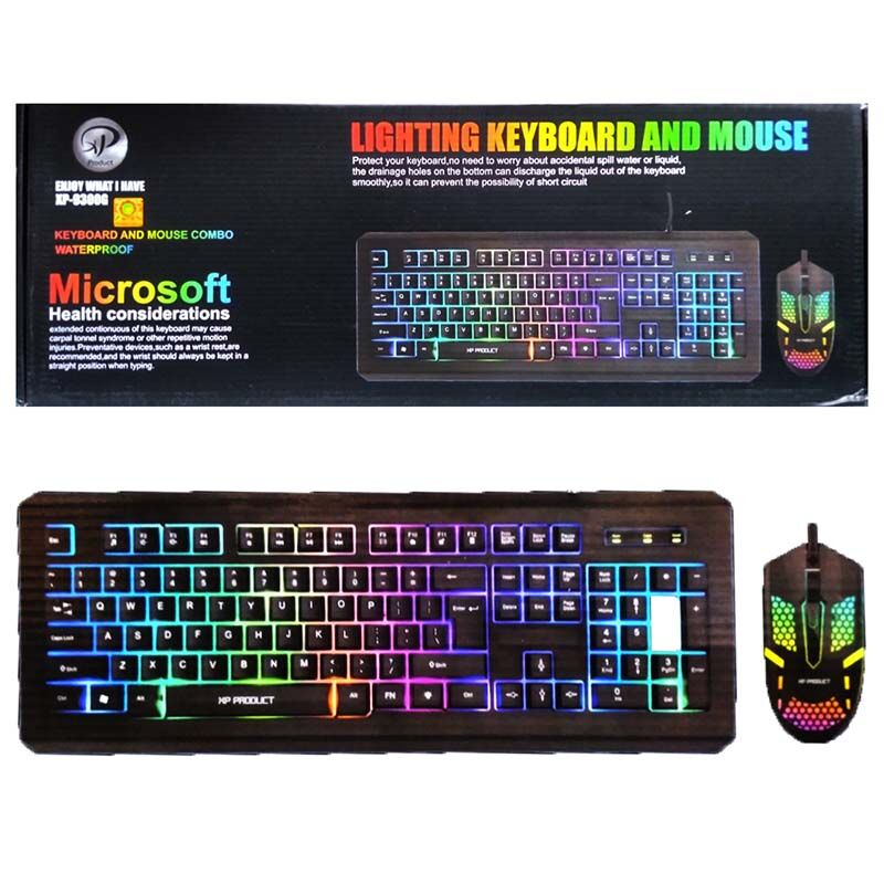 کیبورد و ماوس گیمینگ ایکس پی 9300 مدل  Keyboard And Mouse XP 9300G gallery0