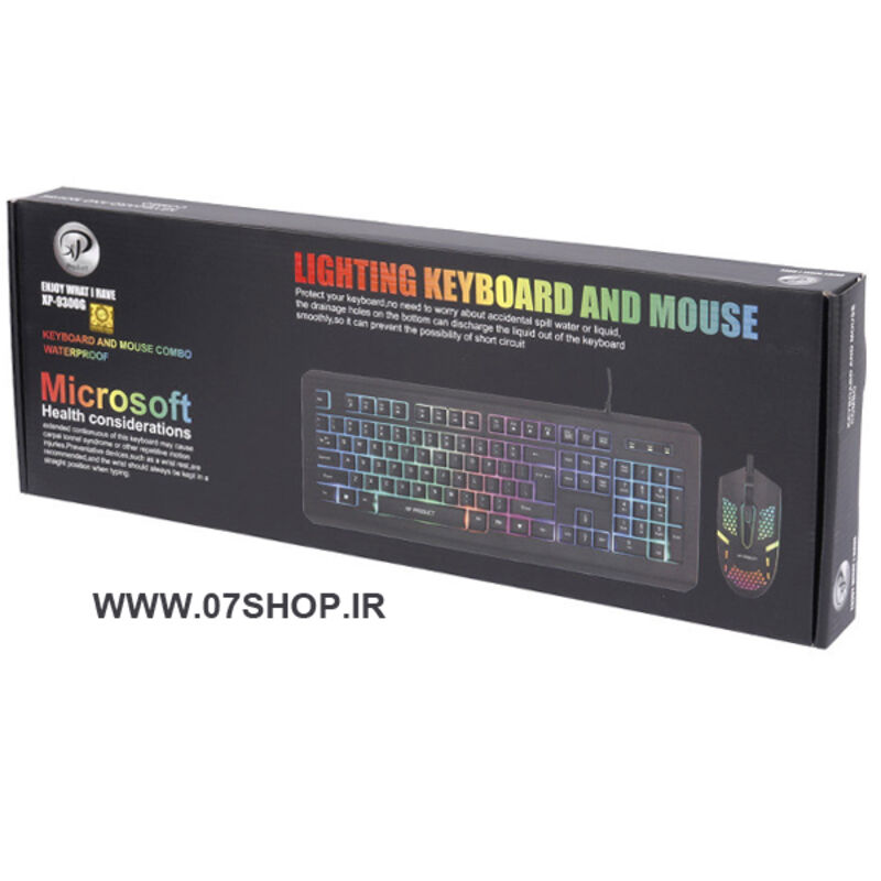 کیبورد و ماوس گیمینگ ایکس پی 9300 مدل  Keyboard And Mouse XP 9300G gallery3