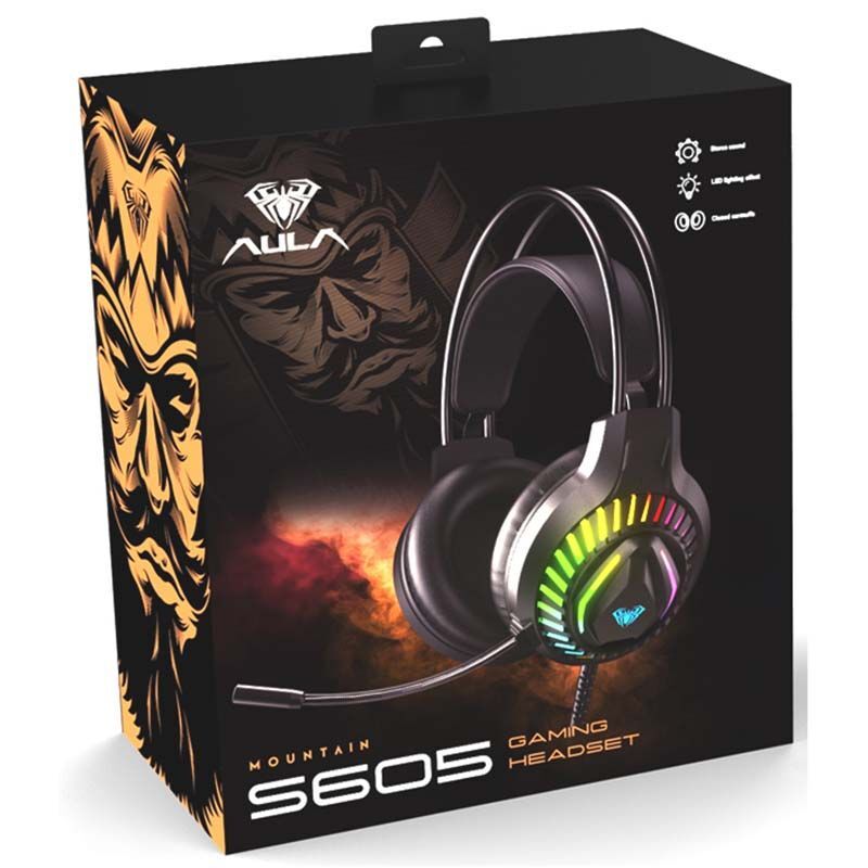 هدست گیمینگ RGB دار آئولا مدل Aula S605 Headphone Gameing gallery2