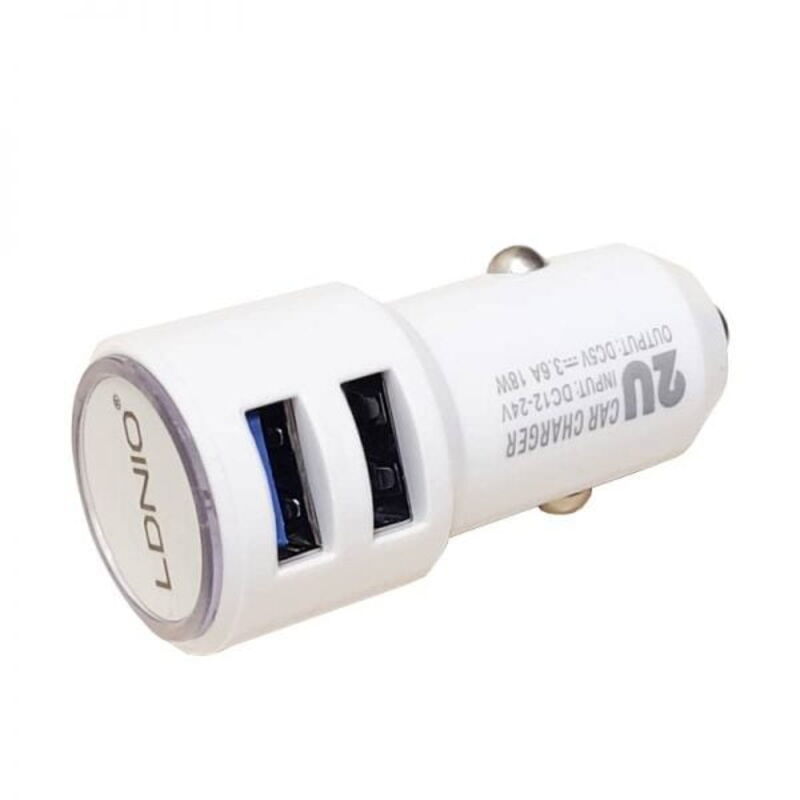 شارژر فندکی الدینیو مدل C309 فست شارژ  LDNIO C309 18W Car Charger gallery1