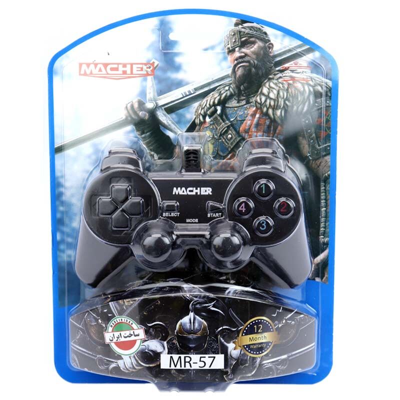 دسته کامپیوتر تک شکدار مچر MR 57 - دسته بازی  Macher MR-57 Gamepad gallery1