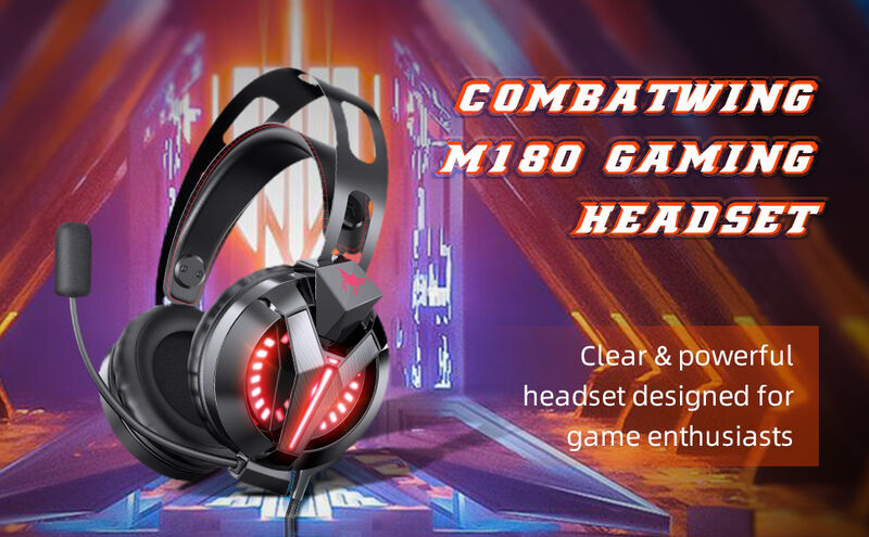 هدست گیمینگ RGB دار کامبت M180 مدل Combat Wing M180 Pro Headset Gameing gallery3