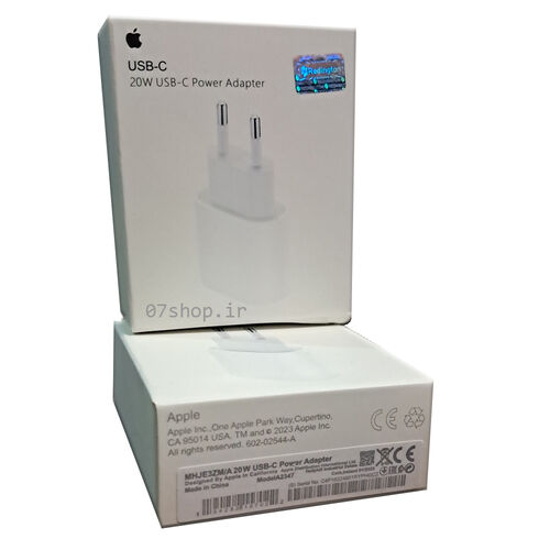شارژر 20 وات آیفون منتاژ کالیفرنیا مدل Apple UCB-C Adapter MHJE3ZM 20W Orginal
