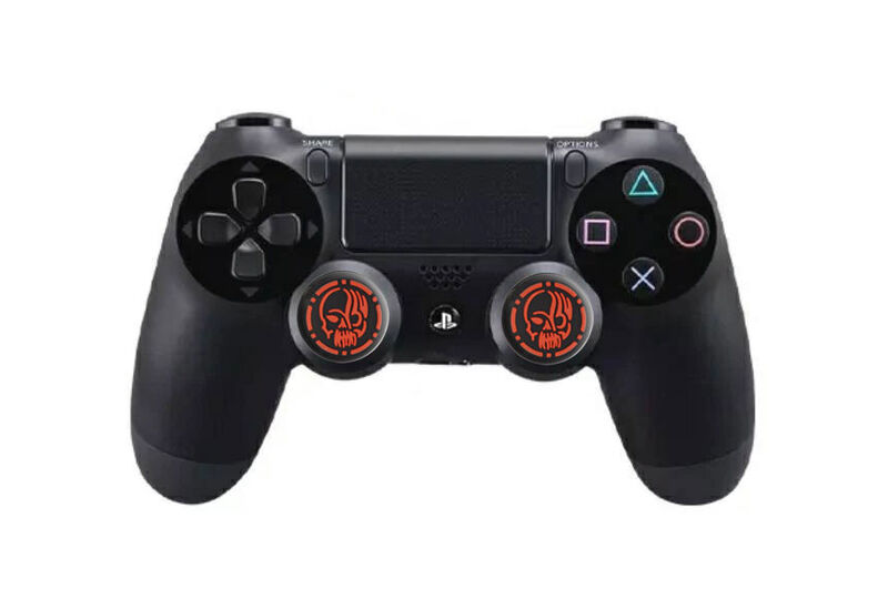 روکش سر آنالوگ سه بعدی طرح جمجمه آتشین - گریپس مدل Fiery Skull مناسب سر انالوگ دسته PlayStation و XBOX و PC gallery2