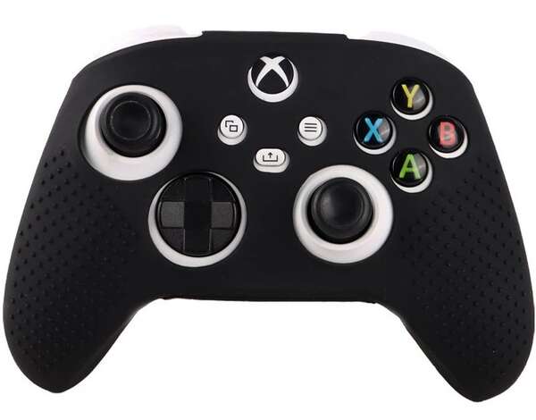 روکش دسته ایکس باکس سری S-X طرح مشکی آج دار - محافظ دسته Xbox Series S-X مدل Ribbed Black