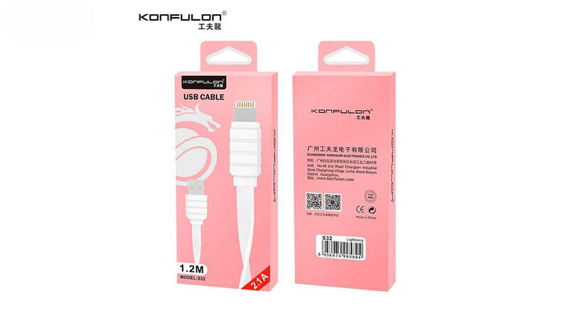 کابل شارژ لایتنینگ کانفلون مدل S32 gallery0