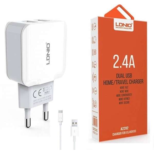 اداپتور فست شارژ لدینو مدل LDNIO A2202