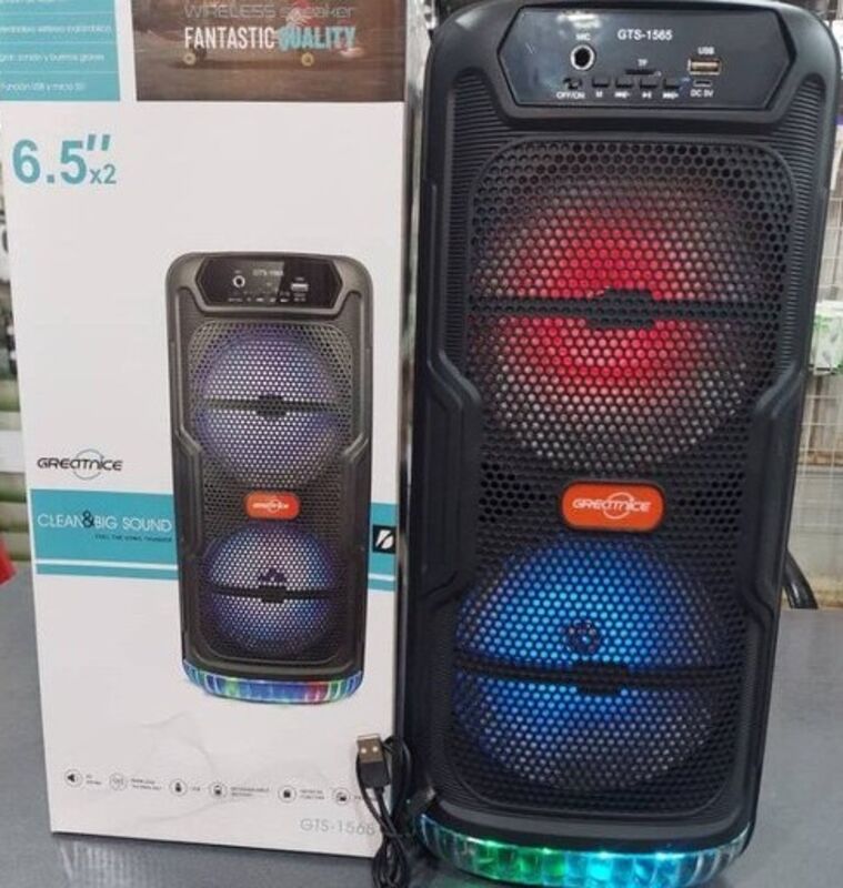 اسپیکر بلوتوثی قابل حمل RGB دار  مدل GTS 1565 gallery3