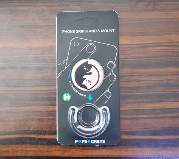 پایه نگهدارنده گوشی و تبلت پاپ سوکت مدل POP SOCKETS به همراه پاپ کلیپ طرح گربه