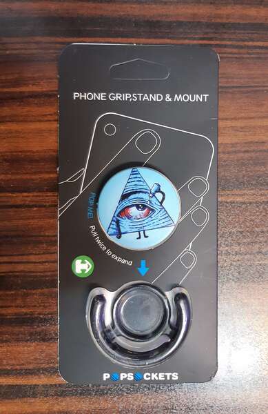 پایه نگهدارنده گوشی و تبلت پاپ سوکت به همراه پاپ کلیپ طرح چشم