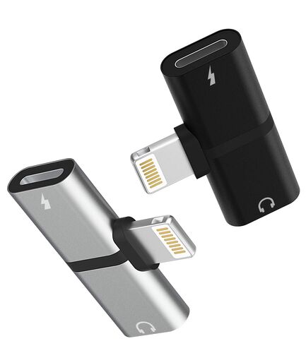 تبدیل شارژر و هندزفری آیفون lightning splitter