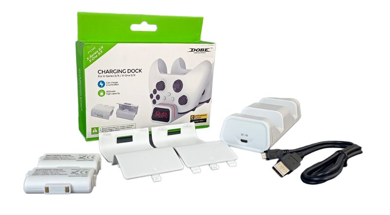 پایه شارژ دسته ایکس باکس One S-X و Series S-X دابی + باطری شارژی و درب مدل Dobe Charging Dock TYX-19006X gallery0
