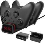 پایه شارژر دسته 2 تایی ایکس باکس One S-X - Series S-X دابی + باطری شارژی و درب مدل Dobe Charging Dock TYX-19006 thumb 3