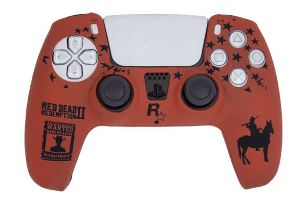 روکش دسته پلی فایو طرح رد دد ردپشن - محافظ دسته PS5 مدل Red Dead Redemption II