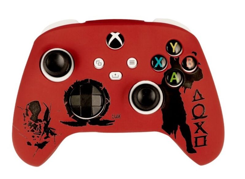 روکش دسته ایکس باکس سری S-X طرح خدای جنگ - محافظ دسته Xbox Series S-X مدل God Of War gallery0