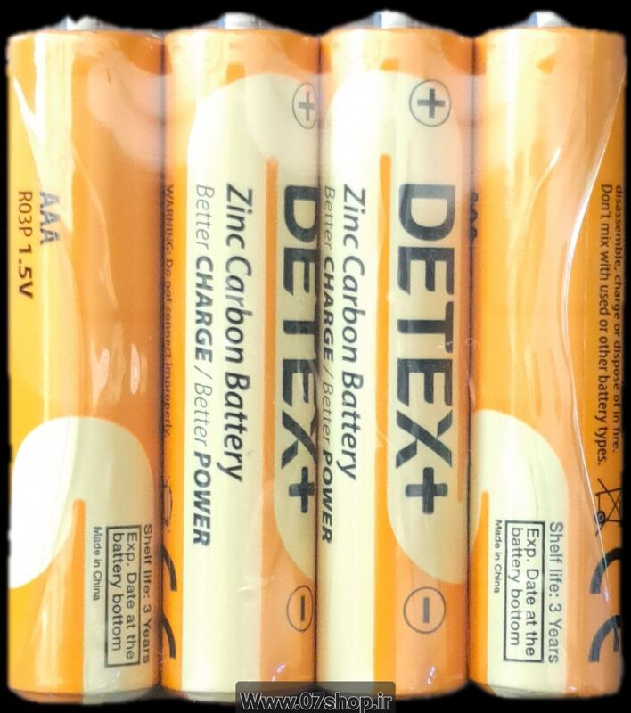 باطری نیم قلمی دیتکس 4 تایی  مدل Detex Plus gallery1