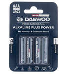 باتری نیم قلمی مدل Daewoo Alkaline plus power  بسته 4 عددی thumb 1