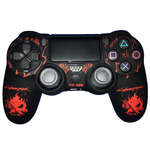 محافظ دسته پلی استیشن 4 طرح سایبر پانک قرمز thumb 1